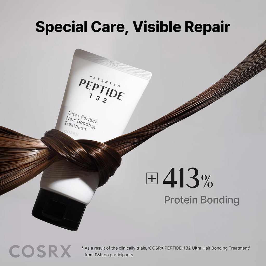 PEPTIDE 132 Hair Bonding Repair Treatment 240 Ml, Deep Conditioning Hair Mask for Dry, Damaged Hair, Repairs Breakage & Split Ends, for All Hair Types