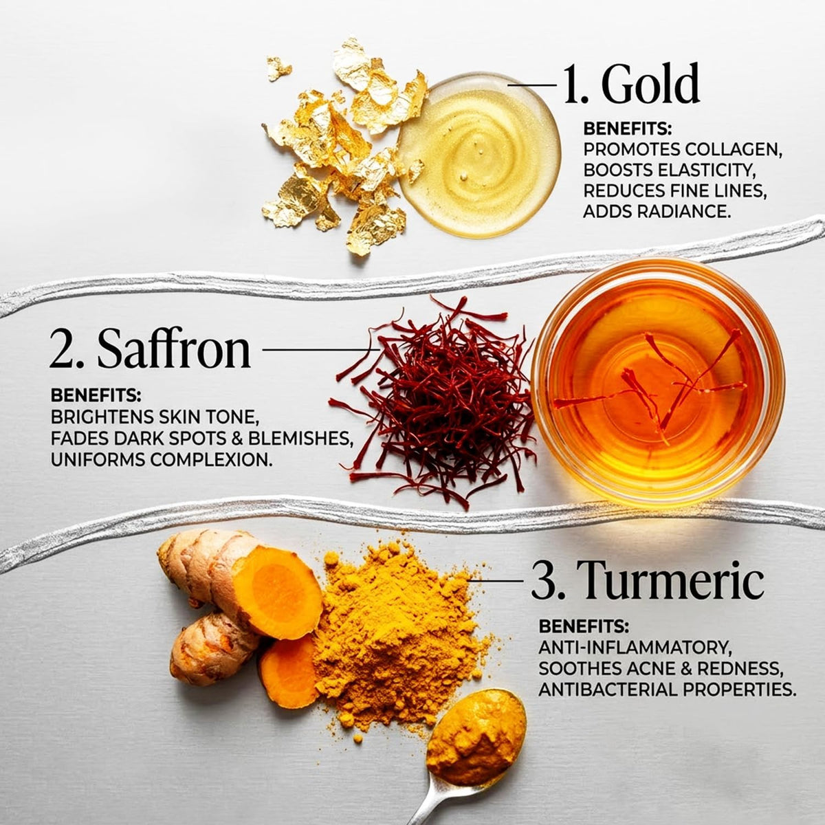 Antarta™ Gold Kesar Skin Renewal & Anti-Ageing Facial Kit (6-Piece Set)