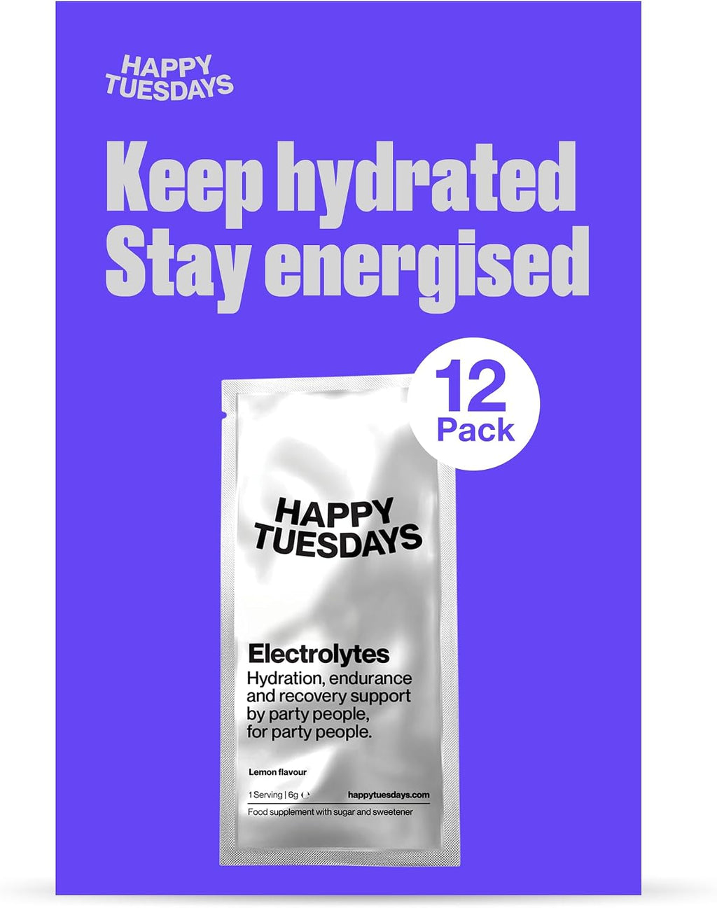 Electrolytes | Lemon Flavour | 12 Powder Sachets