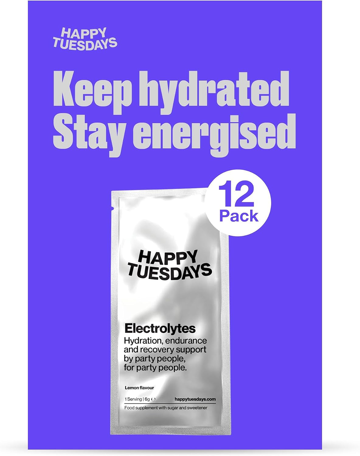 Electrolytes | Lemon Flavour | 12 Powder Sachets