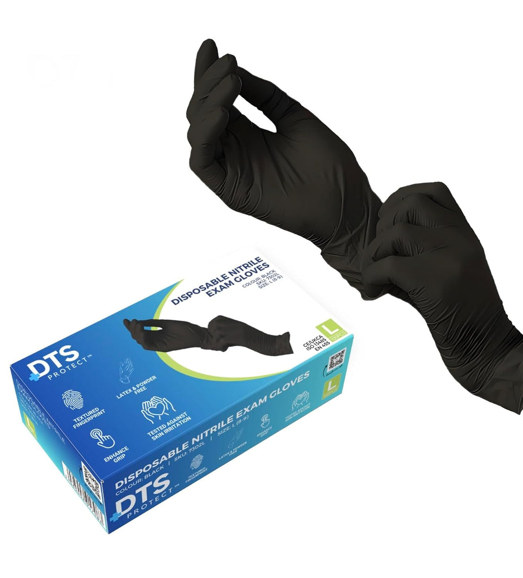 DTS Protect Professional Nitrile Disposable Gloves (100 Pcs Box) — Curated by Antarta