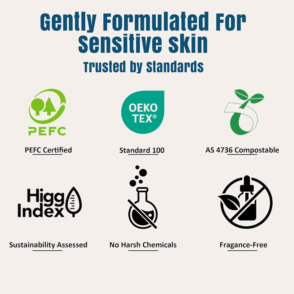 Premium Biodegradable Disposable Extra-Large Facial Cleansing Towels (10"x12", 25 Count) — Curated by Antarta