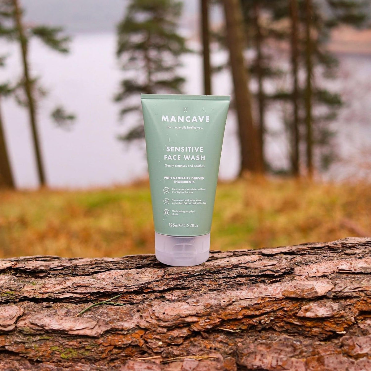 Sensitive Face Wash 125Ml for Men, Mens Face Wash