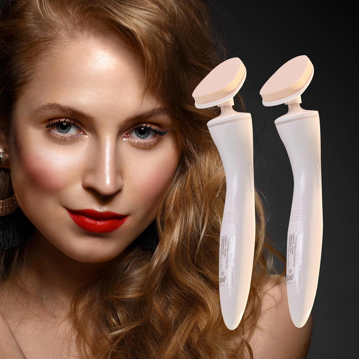 360° Rotating Electric Micro-Vibration Foundation Brush — Curated by Antarta