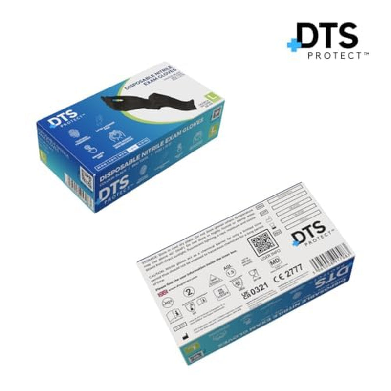 DTS Protect Professional Nitrile Disposable Gloves (100 Pcs Box) — Curated by Antarta
