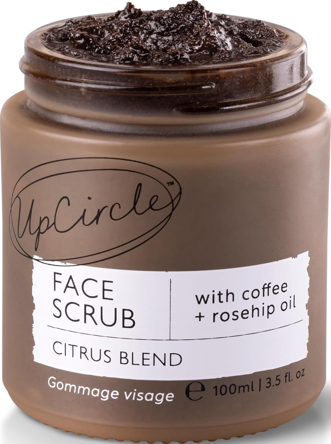 Coffee Face Scrub - Citrus Blend for Normal + Dry Skin 100Ml - Shea Butter, Coconut + Rosehip Oil - Natural, Vegan Face Exfoliator for Soft, Smooth Skin