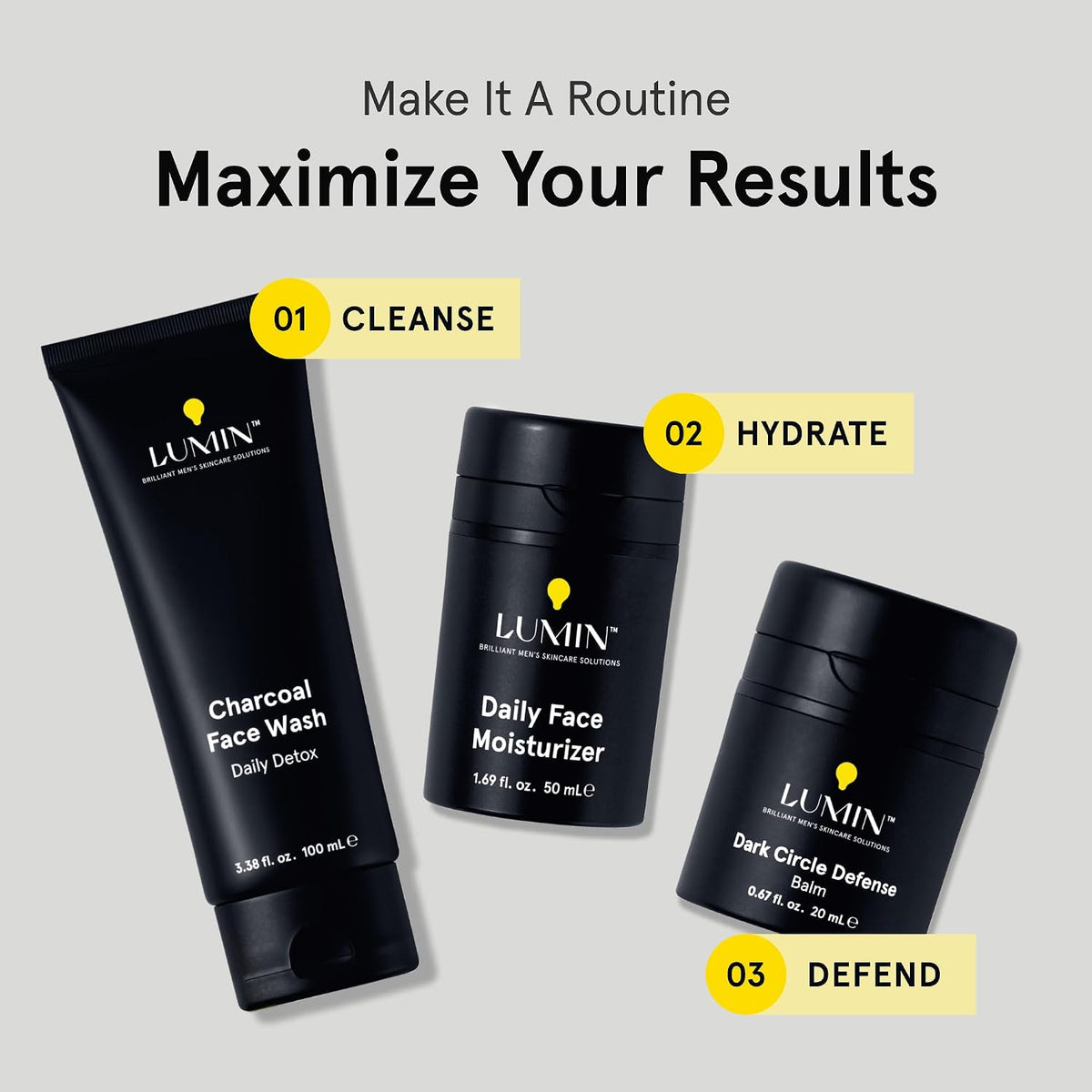 Dark Circle Defense Eye Balm for Men, Reduces Puffiness, 20Ml