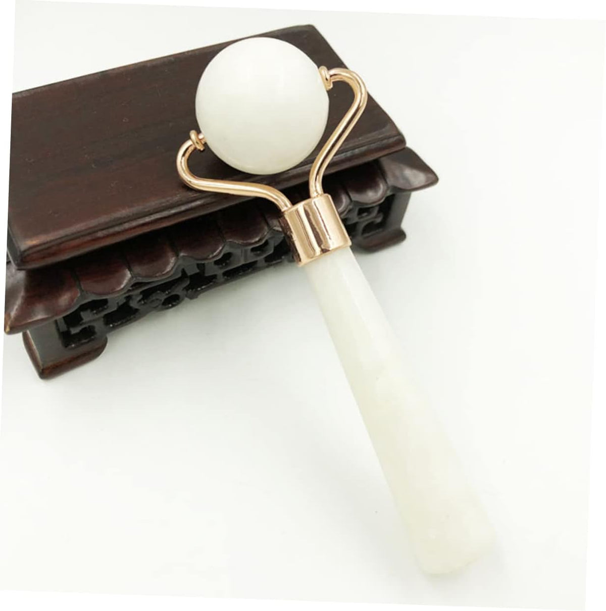 Natural Jade Stone Facial Massage Roller for Skin Rejuvenation — Curated by Antarta