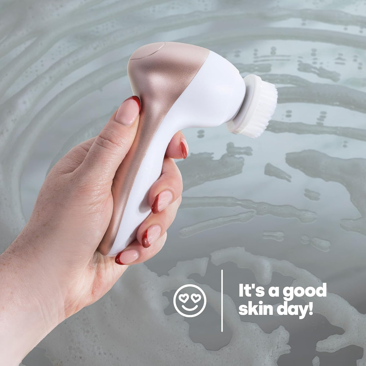 Professional 7-in-1 Electric Facial Cleansing and Exfoliating Brush System — Curated by Antarta