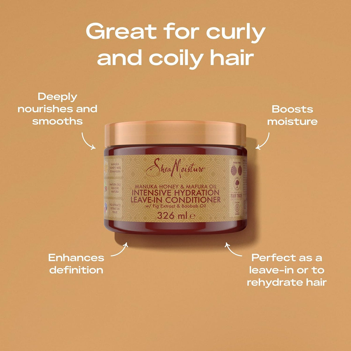 Sheamoisture Manuka Honey & Mafura Oil Intensive Hydration Leave-In Conditioner 326 Ml