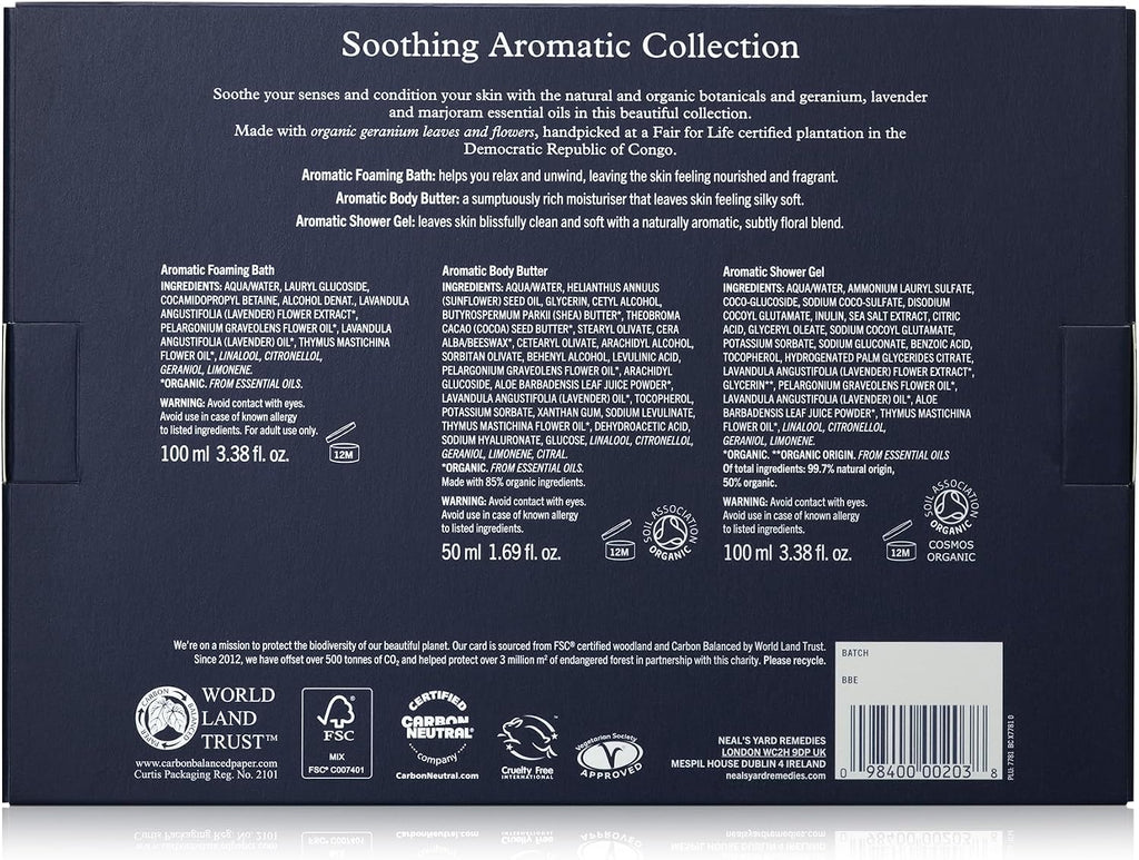 Neal'S Yard Remedies Soothing Aromatic Gift Set, Set of 3