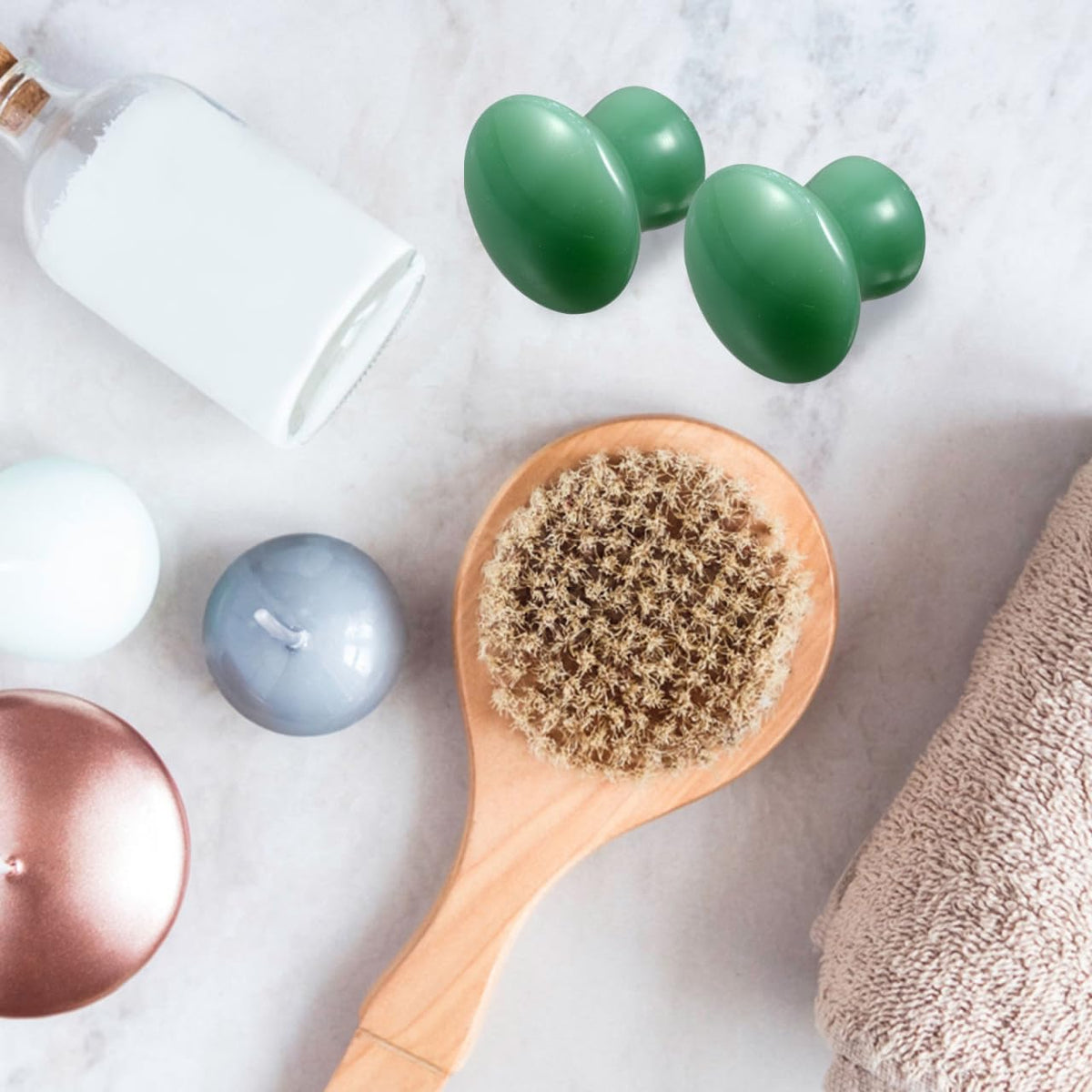 Professional Green Jade Mushroom Gua Sha Facial Massage Stones (Set of 2) — Curated by Antarta