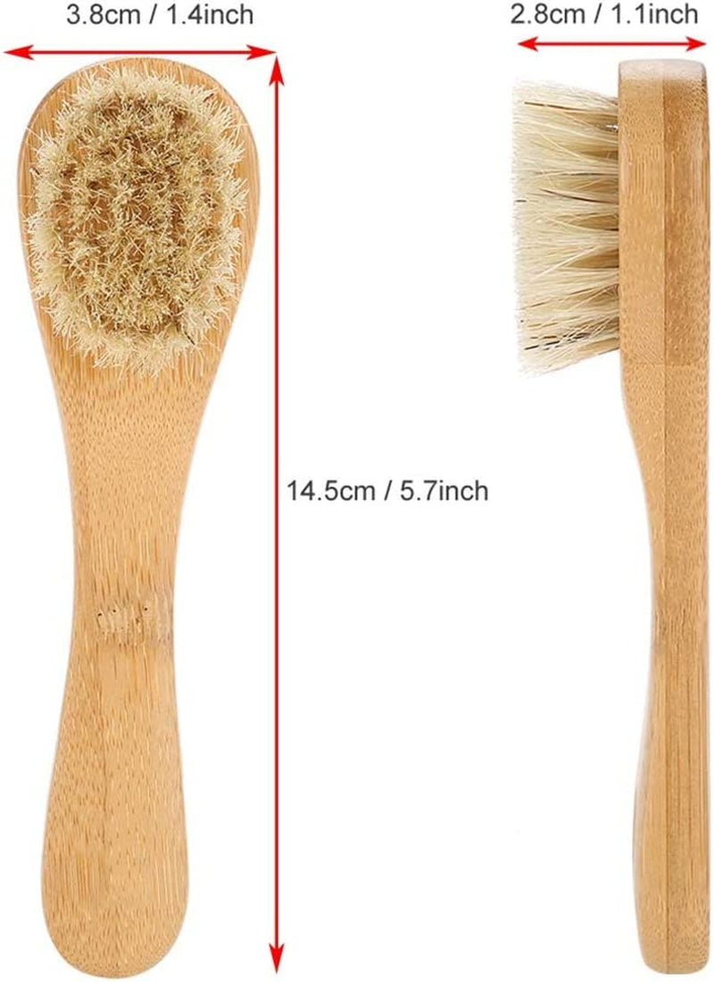 Professional Ergonomic Wooden Facial Dry Brush & Exfoliating Tool — Curated by Antarta