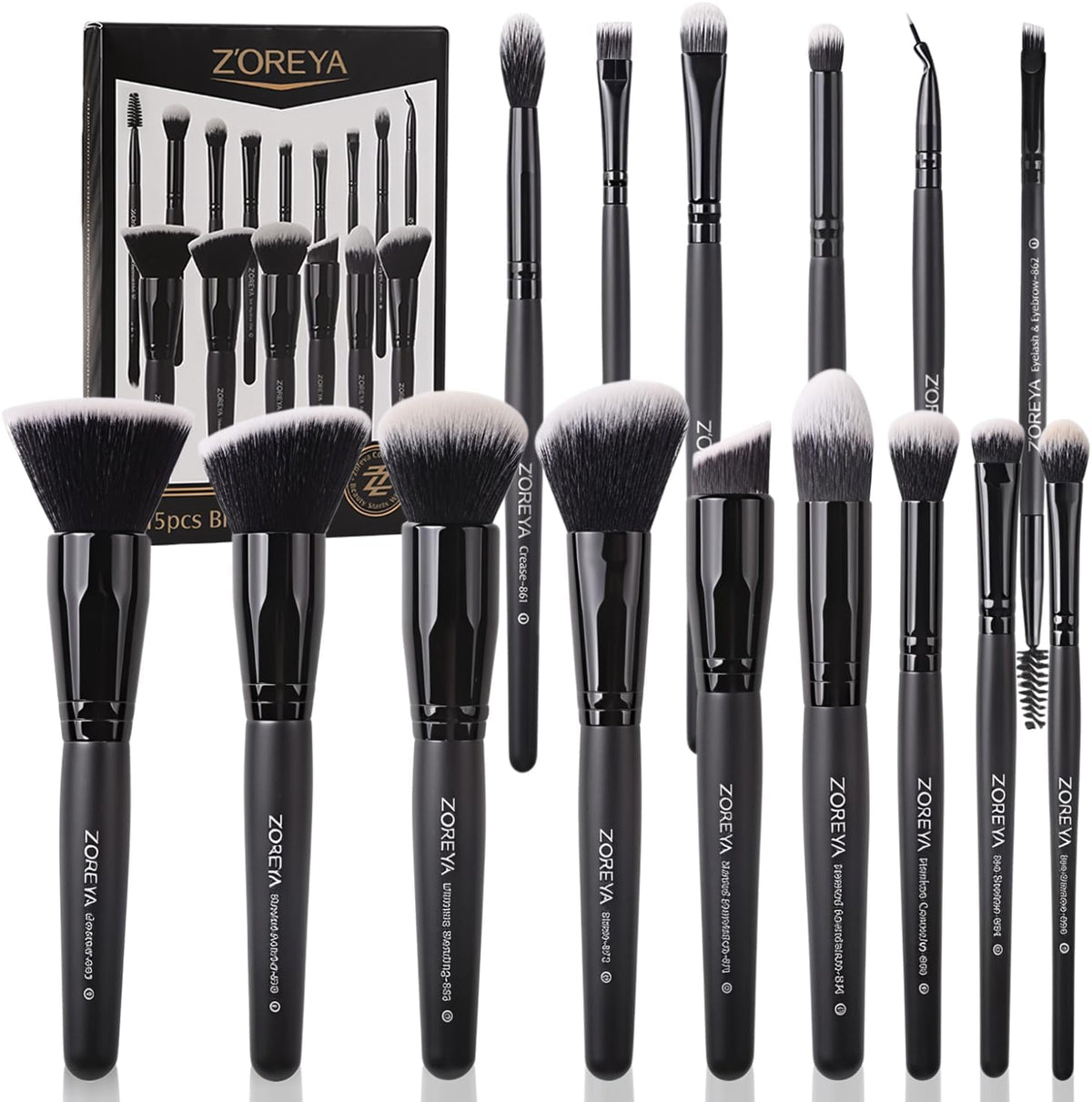 Antarta™ Professional 15-Piece Synthetic Makeup Brush Set