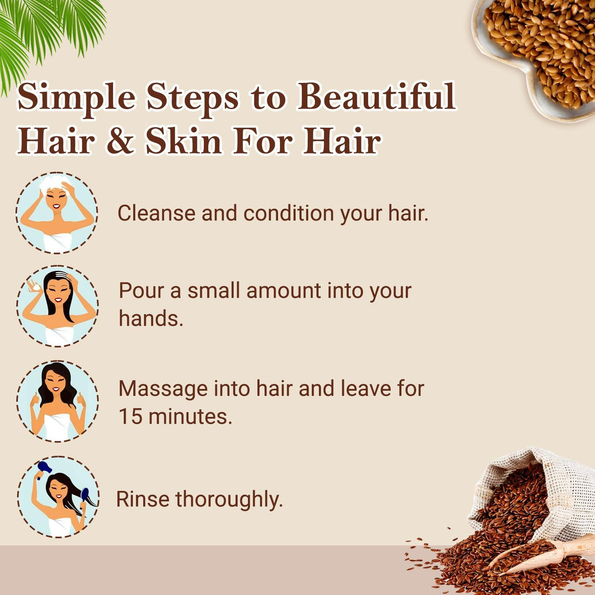 Pure Flaxseed Gel with Vitamin E for Hair & Skin, Strengthens & Nourishes Hair & Skin Health, Safe & Mild for All Skin Type, Reduces Fine Lines & Wrinkles, 200Gm