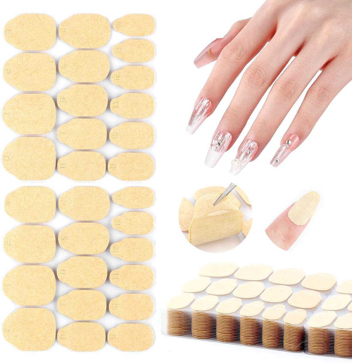 Saviland Ultra-Thin Nail Adhesive Tabs (600 Pcs / 15 Sizes) — Curated by Antarta