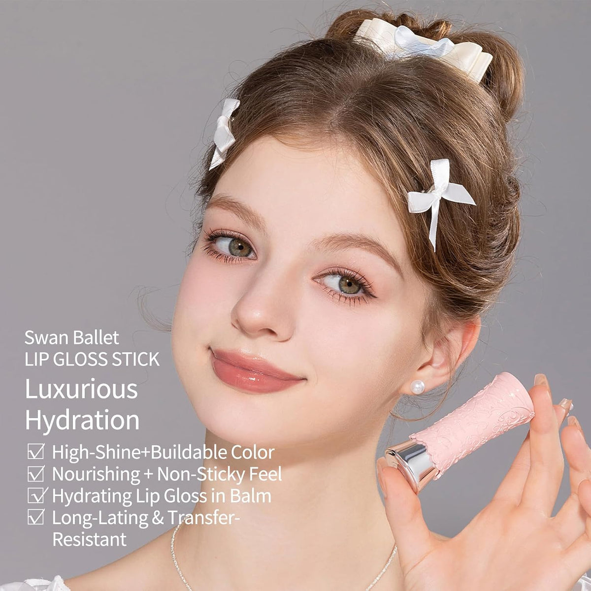 Flower Knows Swan Ballet Shine Lipstick (B02 Mary Jane) — Curated by Antarta