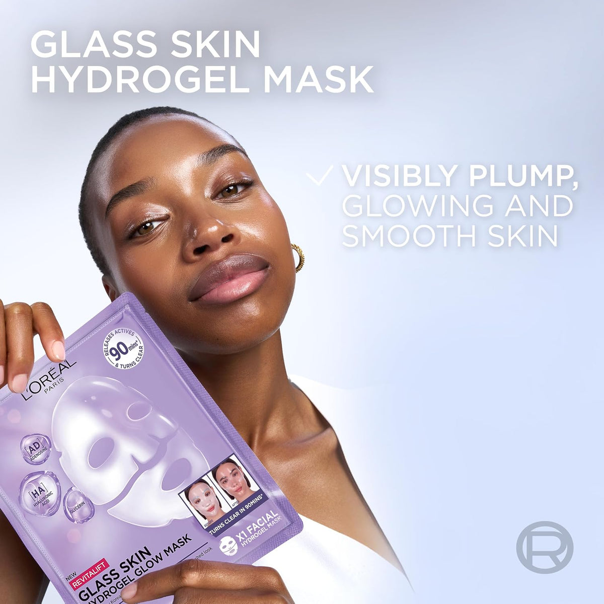 Antarta™ Glass Skin Hydrogel Glow Masks (4-Pack)