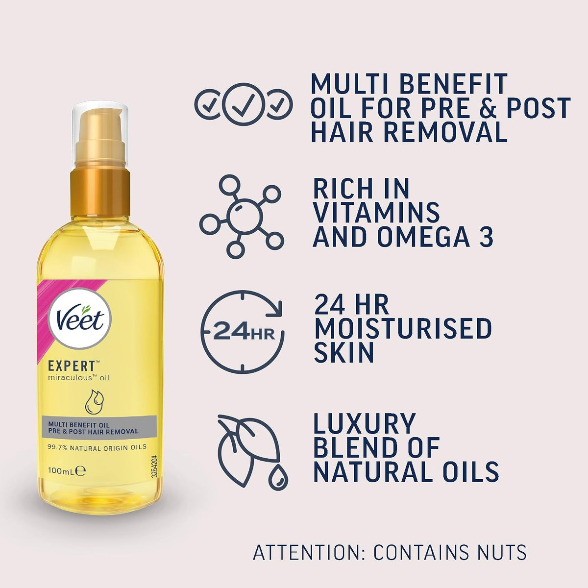 Miraculous Oil, 100Ml, Pre & Post Hair Removal, All Skin Types