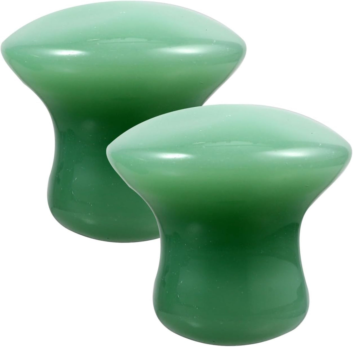 Professional Green Jade Mushroom Gua Sha Facial Massage Stones (Set of 2) — Curated by Antarta