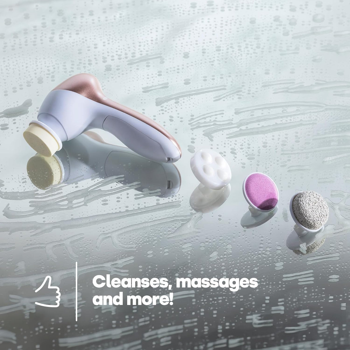 Professional 7-in-1 Electric Facial Cleansing and Exfoliating Brush System — Curated by Antarta