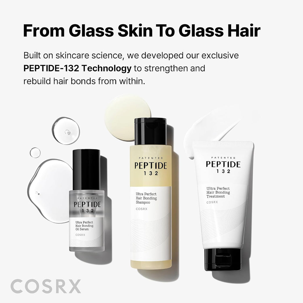 PEPTIDE 132 Hair Bonding Repair Treatment 240 Ml, Deep Conditioning Hair Mask for Dry, Damaged Hair, Repairs Breakage & Split Ends, for All Hair Types