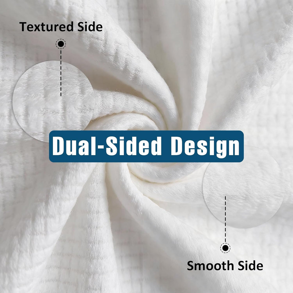 Premium Biodegradable Disposable Extra-Large Facial Cleansing Towels (10"x12", 25 Count) — Curated by Antarta