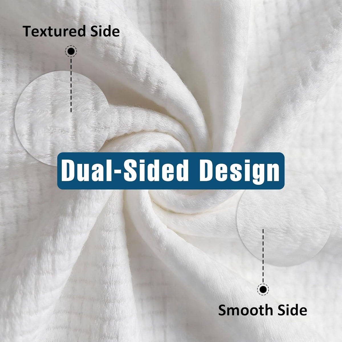 Premium Biodegradable Disposable Extra-Large Facial Cleansing Towels (10"x12", 25 Count) — Curated by Antarta