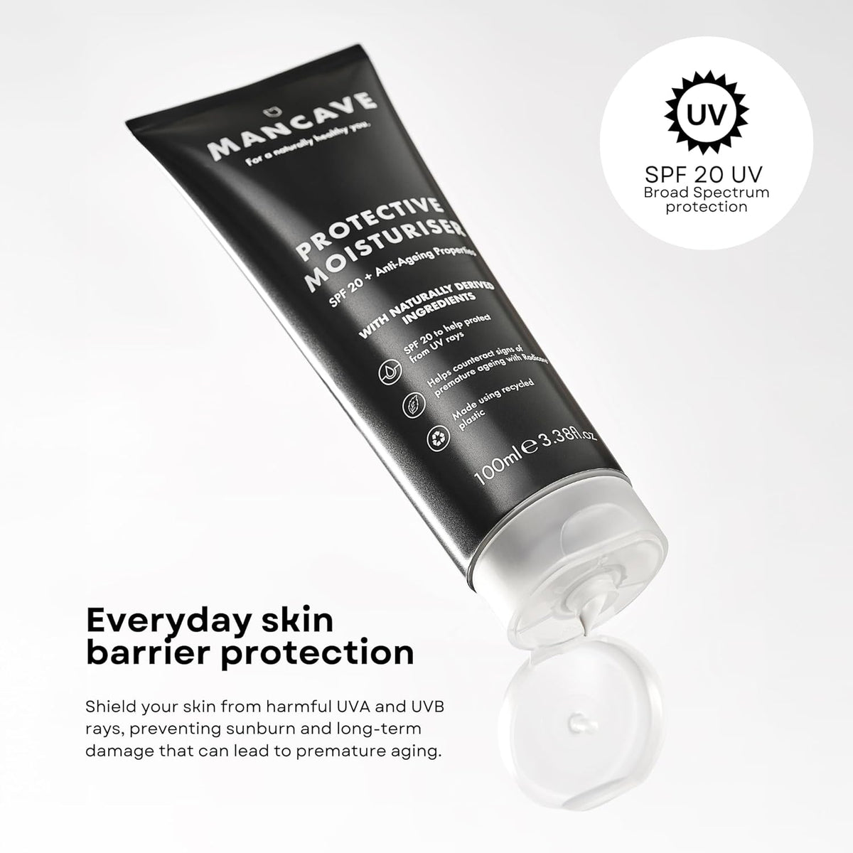 SPF 20 Anti-Ageing Moisturiser 100Ml, Mens Face Moisturiser