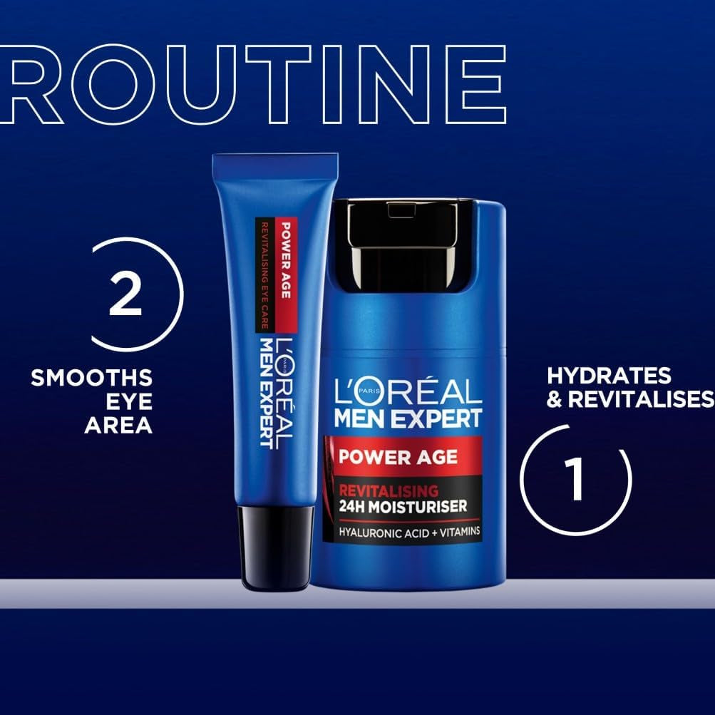 L'Oréal Paris Men Expert Eye Cream Power Age Hyaluronic Acid Eye Care 15Ml