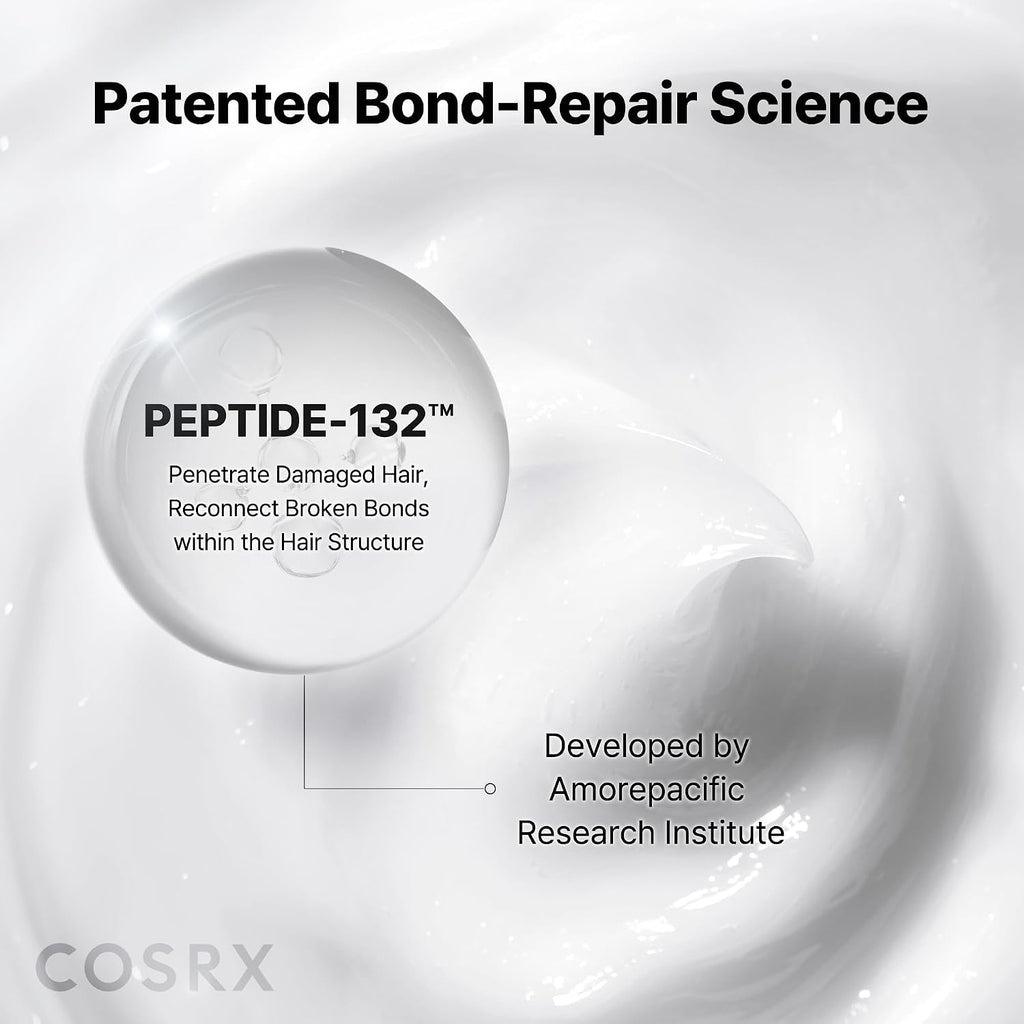 PEPTIDE 132 Hair Bonding Repair Treatment 240 Ml, Deep Conditioning Hair Mask for Dry, Damaged Hair, Repairs Breakage & Split Ends, for All Hair Types