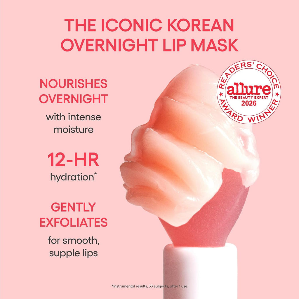 LANEIGE Lip Sleeping Mask, Korean Overnight Lip Mask with Berry Fruit Complex™, Vitamin C & Coconut Oil, Hydrating Lip Treatment for Soft, Smooth Lips, 20G