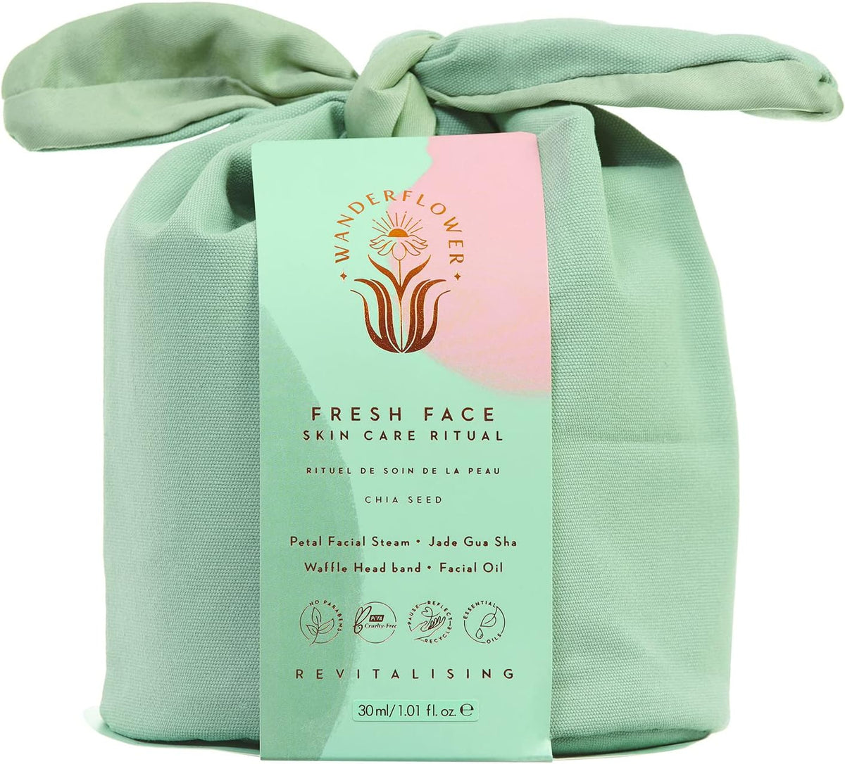 Fresh Face Complete Skincare Ritual Gift Set with Gua Sha & Facial Oil — Curated by Antarta