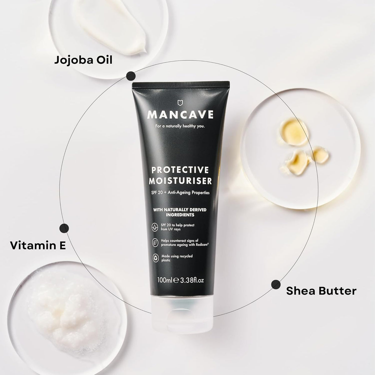 SPF 20 Anti-Ageing Moisturiser 100Ml, Mens Face Moisturiser