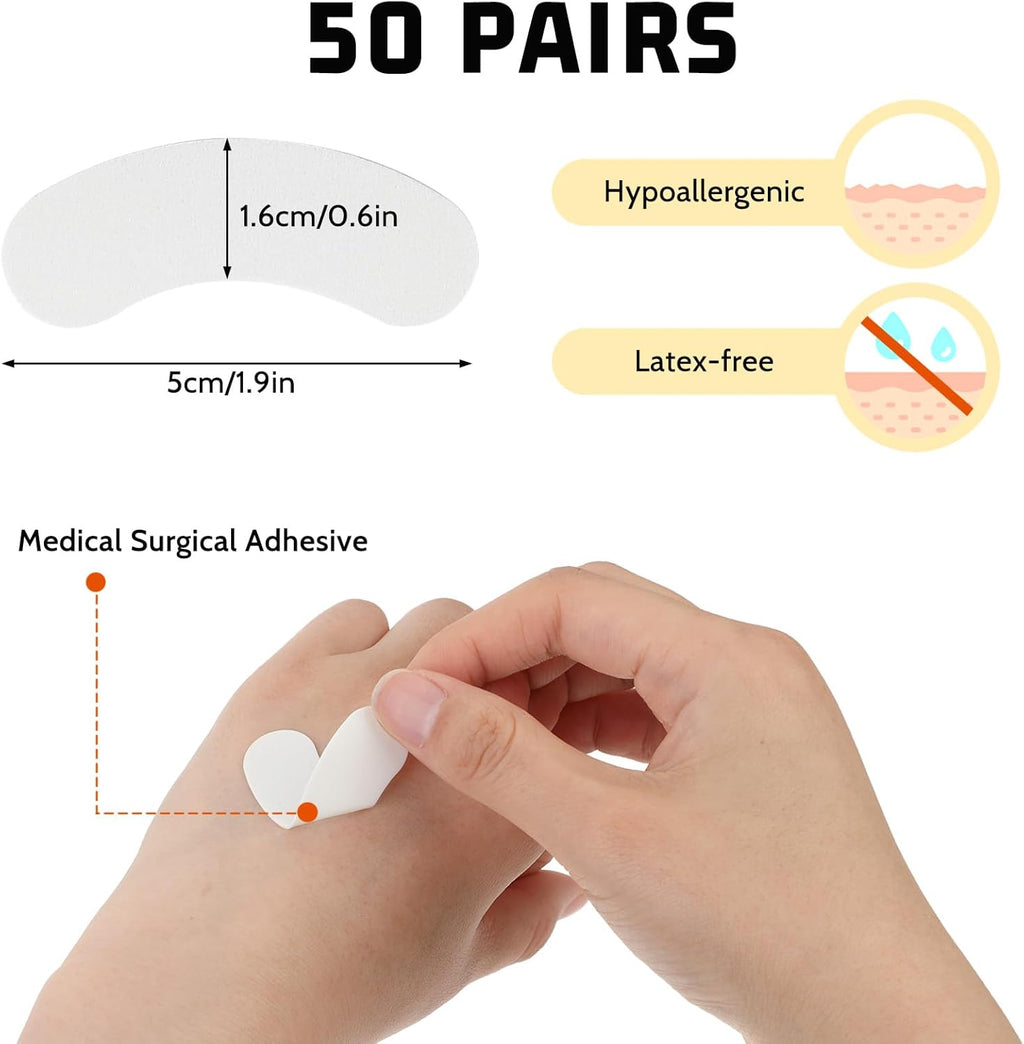 COMNICO Disposable PE Foam Under-Eye Pads for Lash Extensions (100 Pcs) — Curated by Antarta