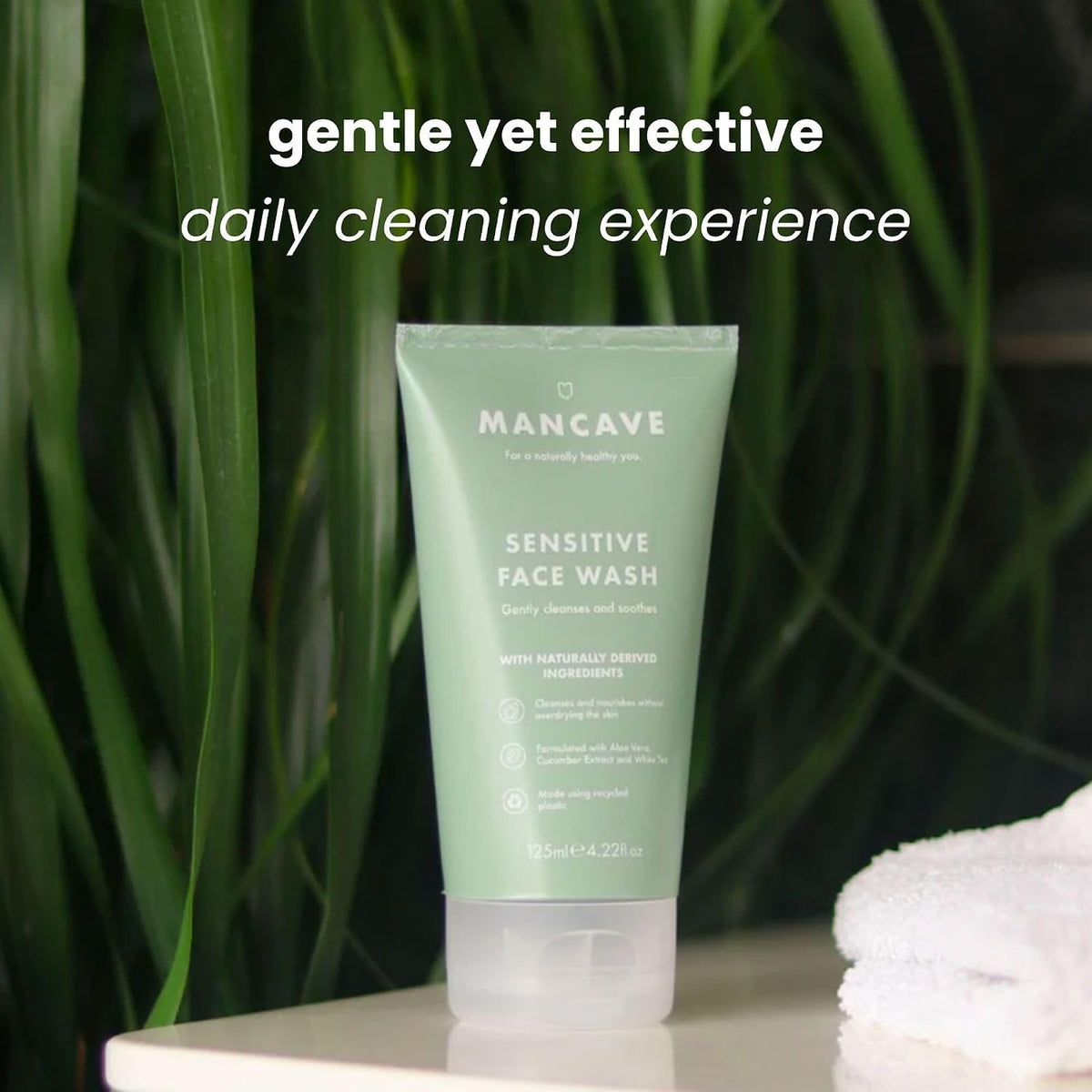 Sensitive Face Wash 125Ml for Men, Mens Face Wash