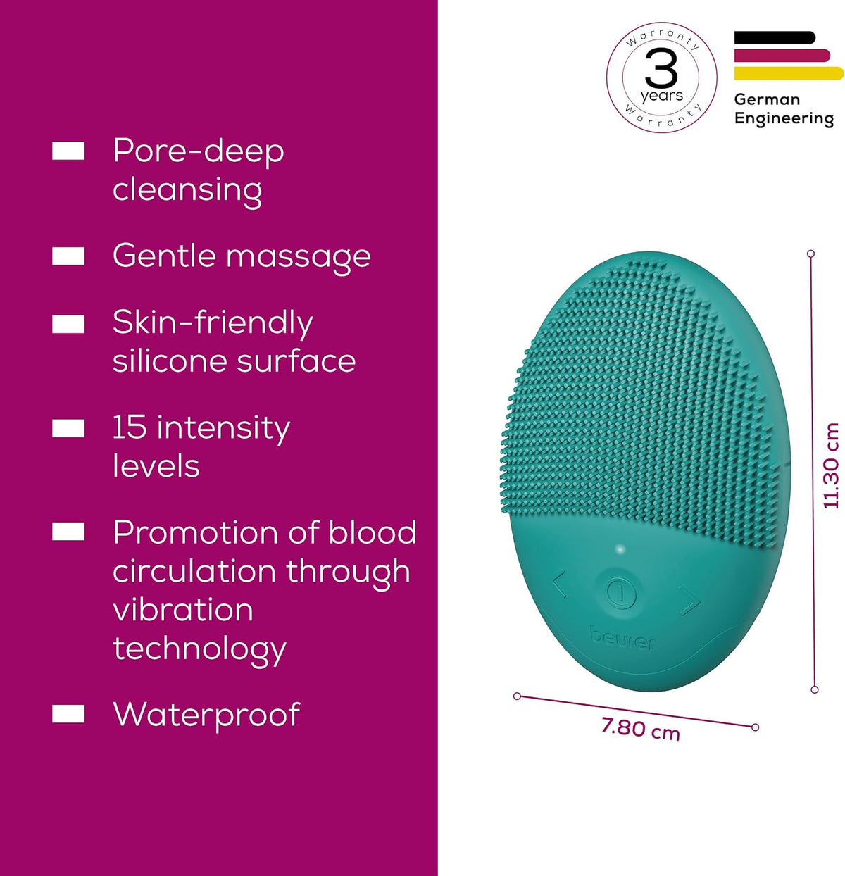 Antarta™ Sonic Facial Cleansing Brush & Massager