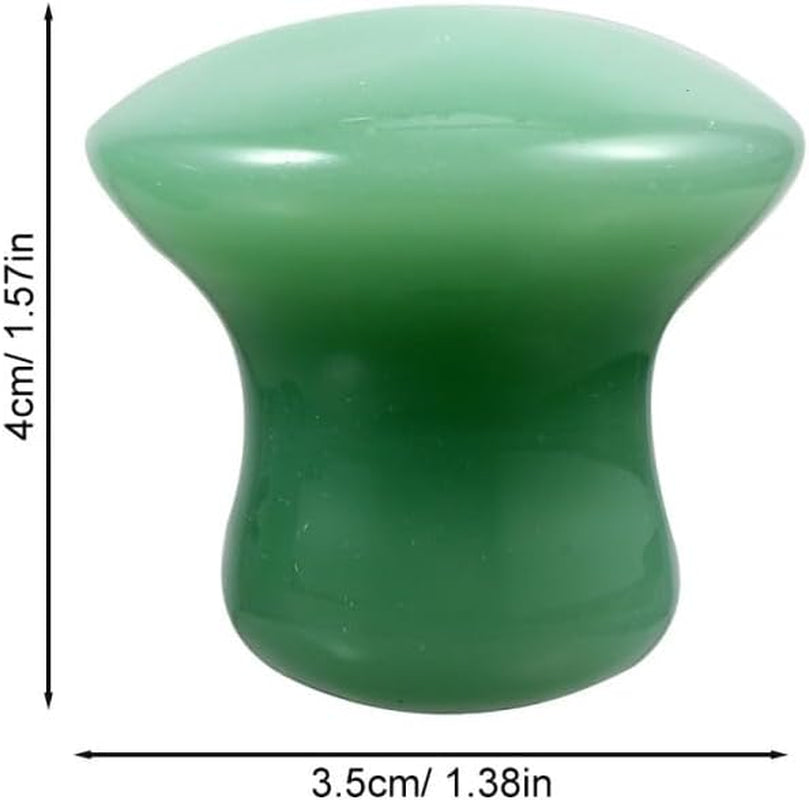 Professional Green Jade Mushroom Gua Sha Facial Massage Stones (Set of 2) — Curated by Antarta