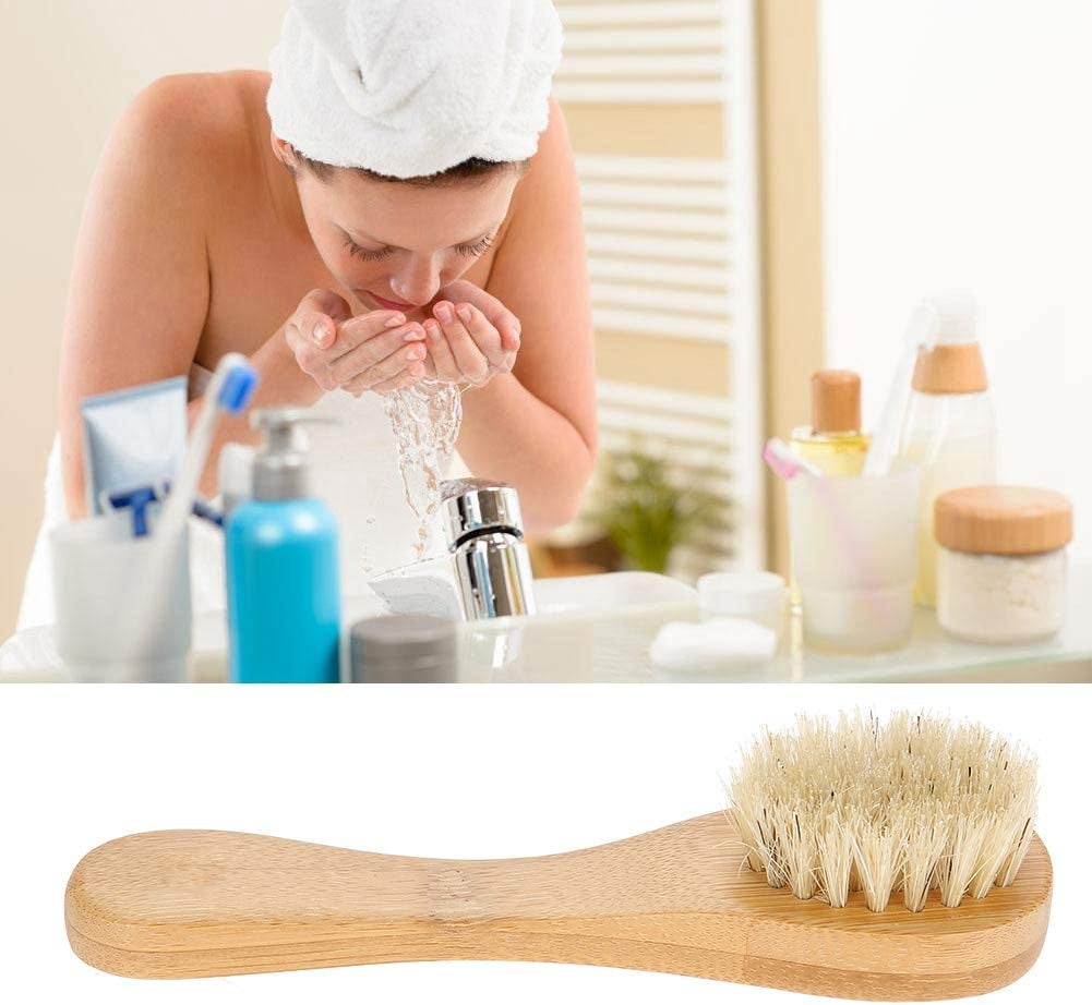 Professional Ergonomic Wooden Facial Dry Brush & Exfoliating Tool — Curated by Antarta
