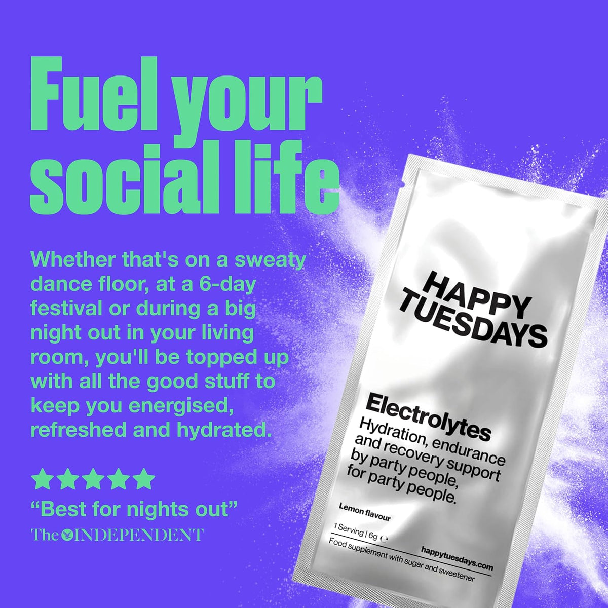Electrolytes | Lemon Flavour | 12 Powder Sachets