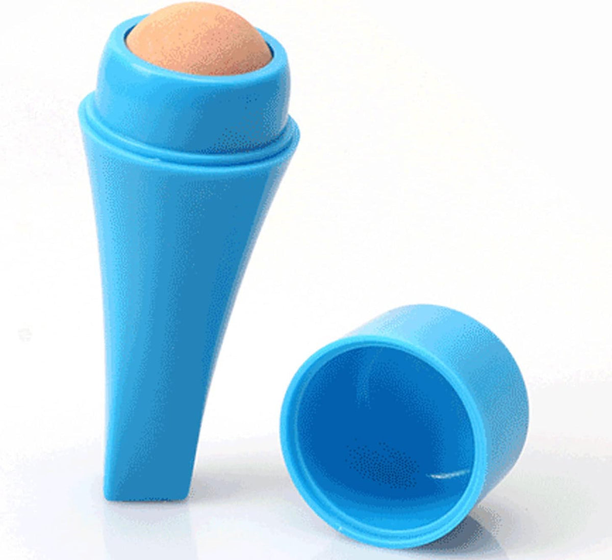Portable Reusable Volcanic Stone Oil-Absorbing Facial Roller (Pink) — Curated by Antarta