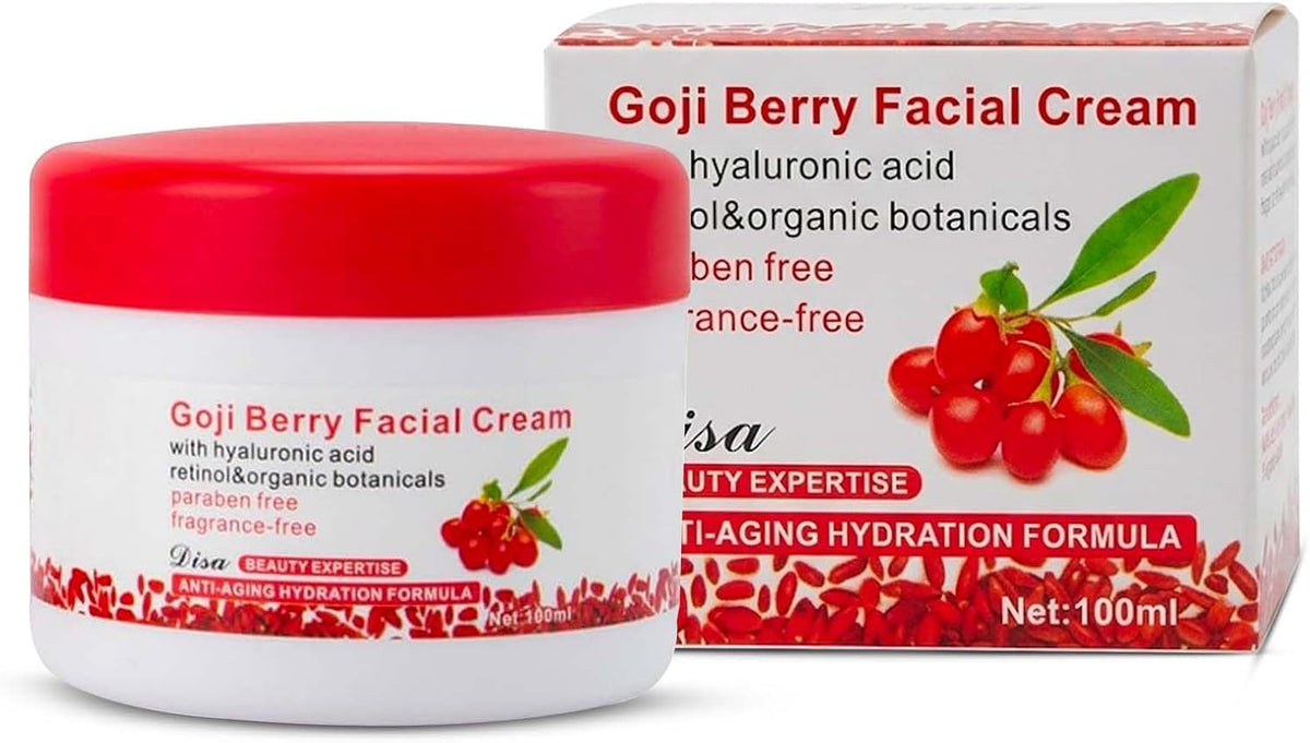 Goji Berry Anti-Ageing Face Cream with Hyaluronic Acid & Retinol (100ml) — Curated by Antarta