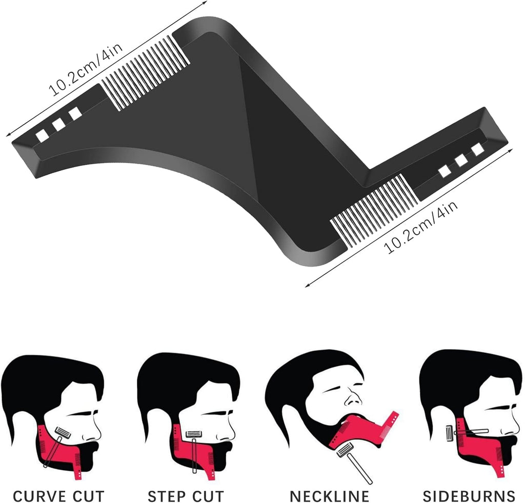 Professional Beard Shaping & Styling Template Comb — Curated by Antarta